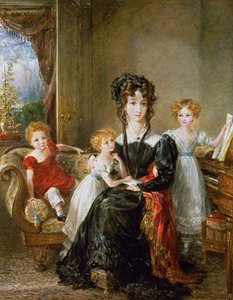 Portret van Elizabeth Lea en haar Kinderen, c.1828